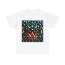 Unisex Adult T Shirt Graphic Tee Futuristic Geometric Pattern Bold Modern Sleek