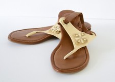Lindsay Phillips Amanda Ivory Switch Flops T Strap Gladiator Wedge Sandals 7