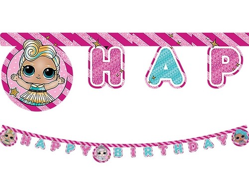LOL Dolls Happy Birthday Banner - Picture 4 of 4