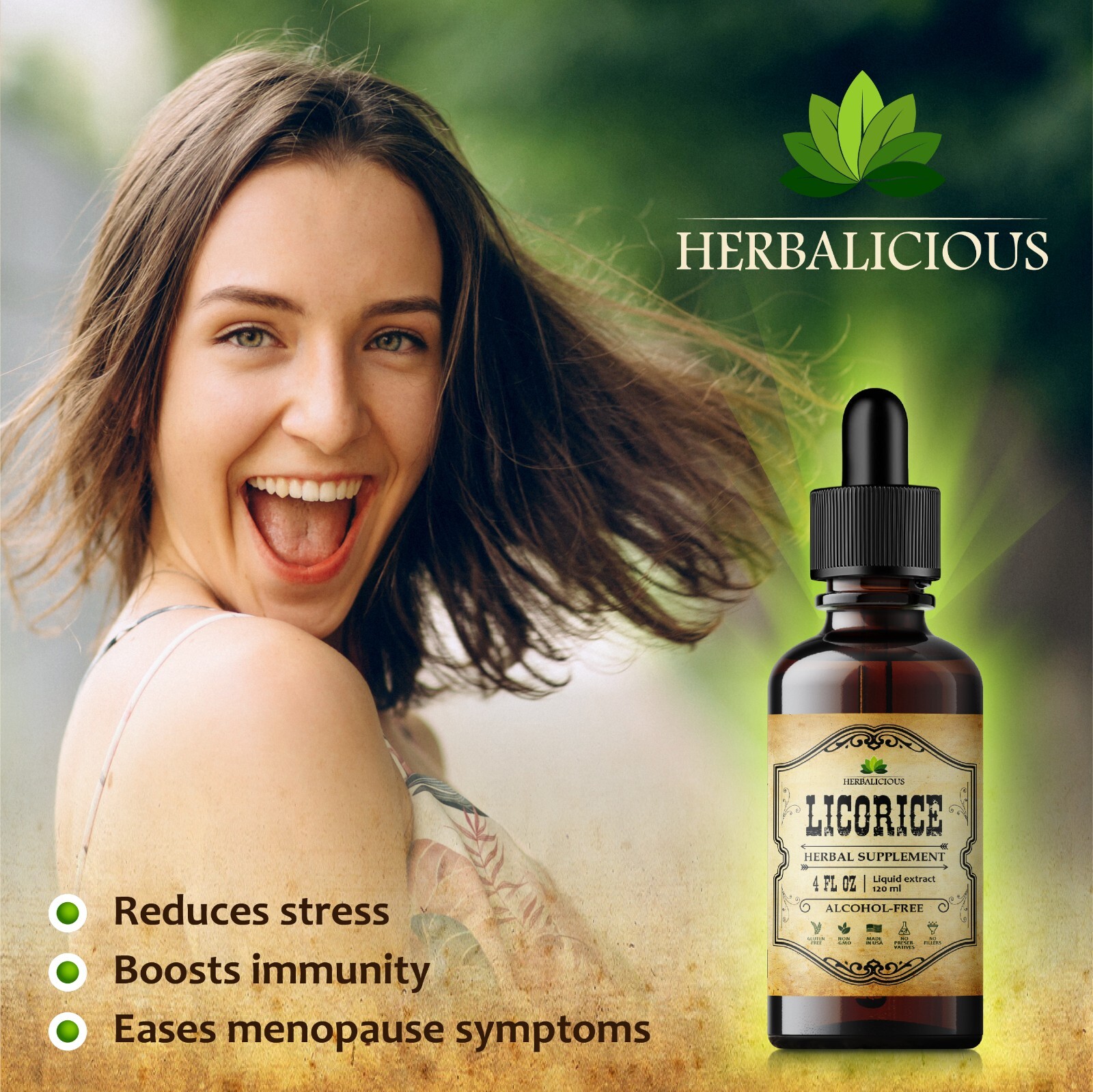 Licorice Root Extract 4oz, Digestion Restore Respiratory Health Adrenal