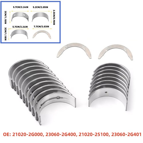 New Metal Main Rod Bearings & Engine Crankshaft 21020-2G100 For Hyundai Sonata - Picture 15 of 15