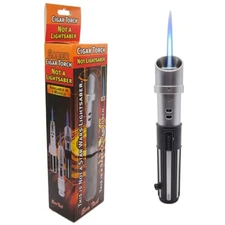 Ever Tech Saber Cigar Torch Lighter 8.1" Height Single Adjustable Jet Flame