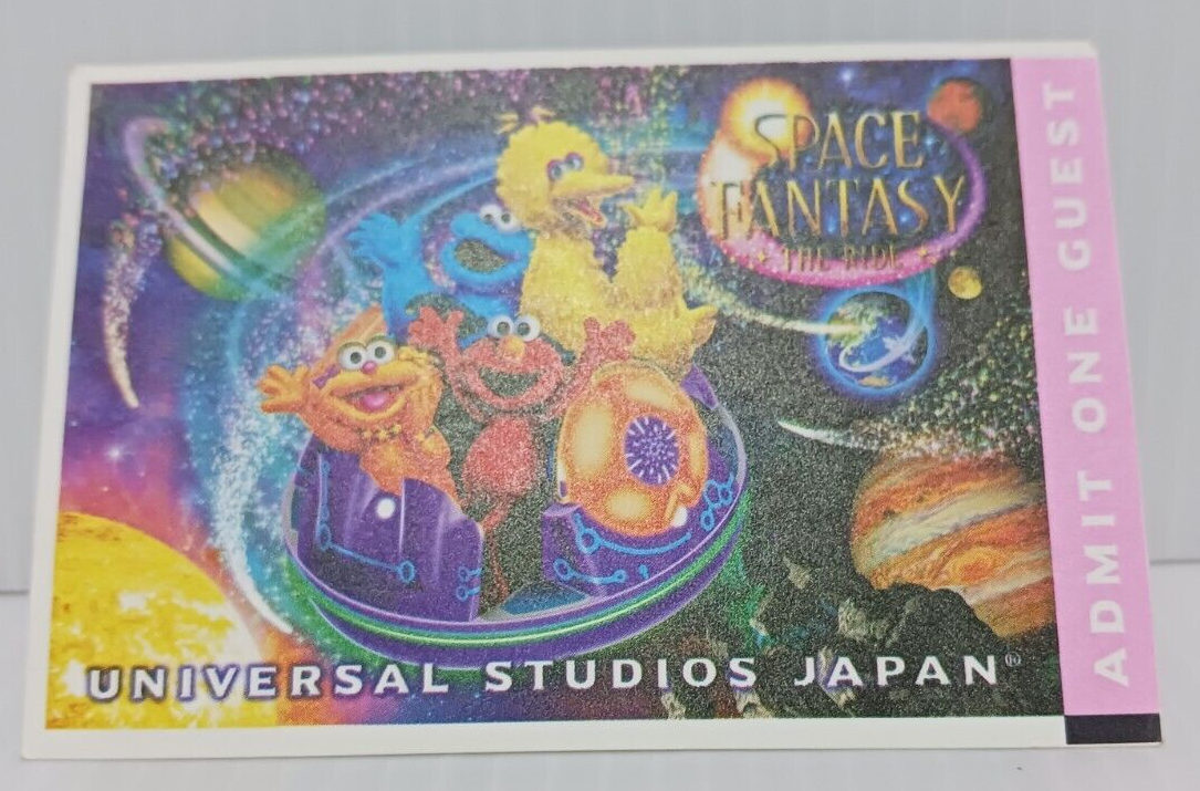ticket card Space Fantasy The Ride Universal Studios japan Movie