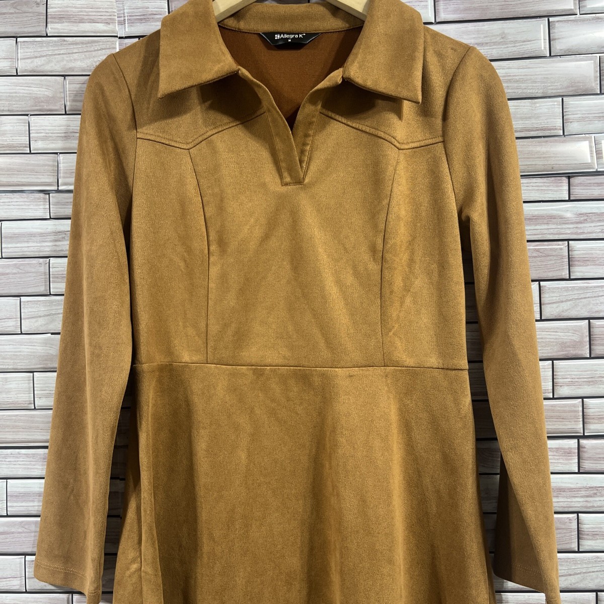 long sleeve ruffled mini dress Women's Autumn Ruffled Surplice Mini Dress