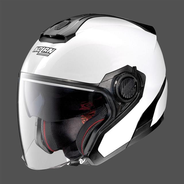 Motorcycle Helmet Jet Nolan N40-5 Special N-com Pure White 15 Polycarbonate  XS for sale online | eBay