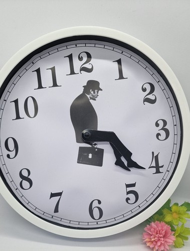Laufmann Oat The Office mit Aktentasche Uhr Wanduhr lustige Uhr kein Glas - Bild 2 von 9