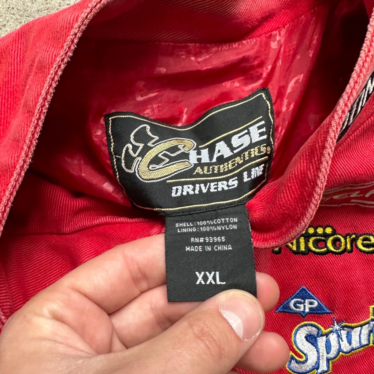 DU PONT NASCARジャケット サイン入り Vintage Chase Authentics Dupont NASCAR Champion Jeff Gordon