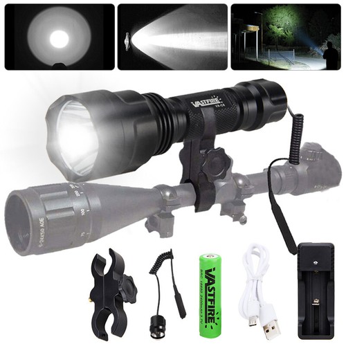 Hunting 10000LM Lamp Scope Mount Gun Light Lamping Air Rifle Torch