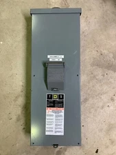 SQUARE D QOM2-2225NRB CIRCUIT BREAKER ENCLOSURE 2P TYP 3R ,100 Amp Breaker