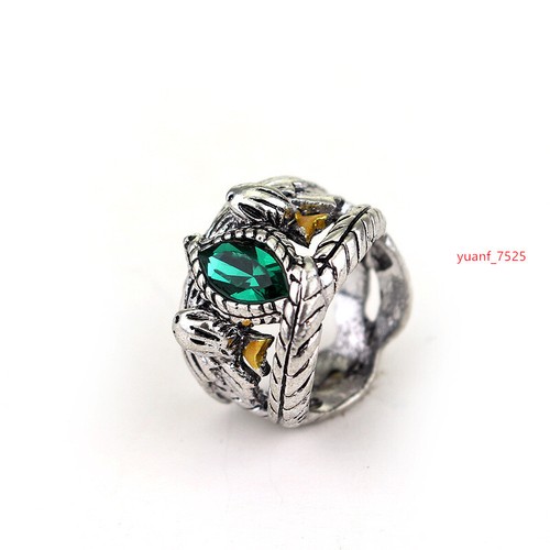 Anello del Signore degli Anelli Aragorn Anello di Barahir Cosplay Sterlina Oggetto di scena di Halloween - Foto 4 di 6