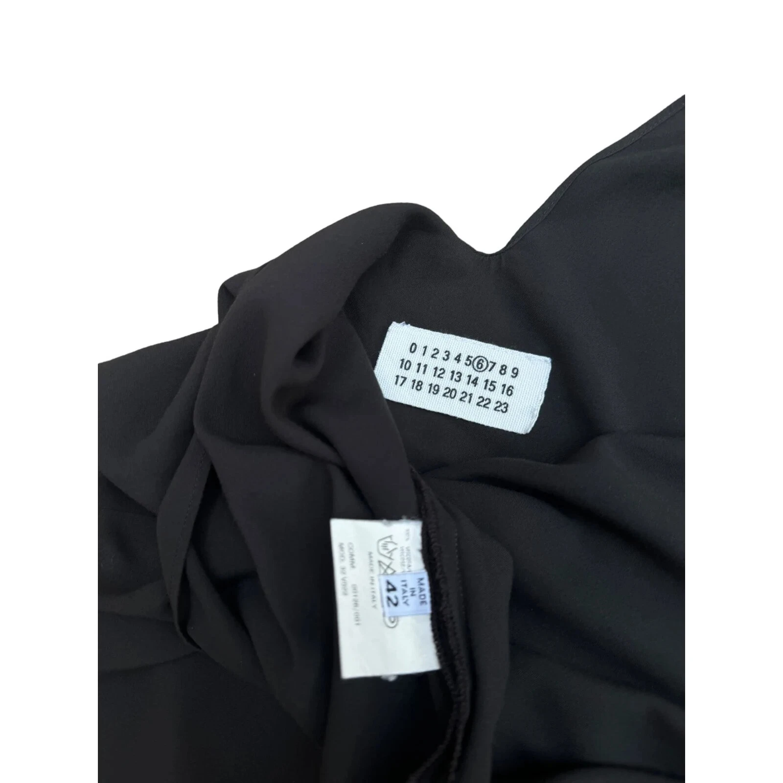 MAISON MARGIELA Abito Martin Margiela SS 2000 in viscosa marrone taglia IT 42 vestibilità L