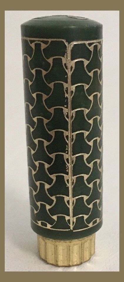 Vtg Estee Lauder Re Nutriv Lipstick - NECTARINE - RARE Green & Gold Tube - NOS - Image 4 of 4