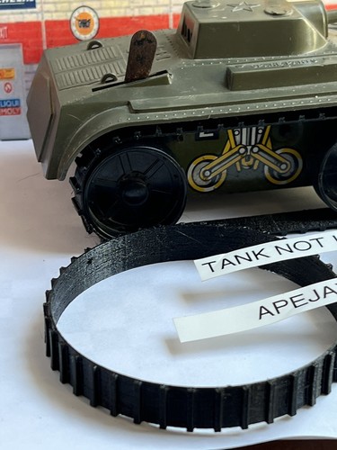 1 Paar Gleise passend für Marx Spielzeug Kunststoff und Zinn Aufziehtank (NUR SPUREN) - Bild 2 von 5