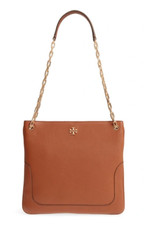 Tory Burch Marsden Swingpack Brown Leather Chain Crossbody