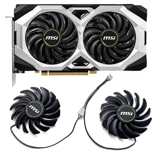 PLD09210S12HH Graphics Card Cooling Fan for MSI RTX2060 SUPER 8GB VENTUS Black