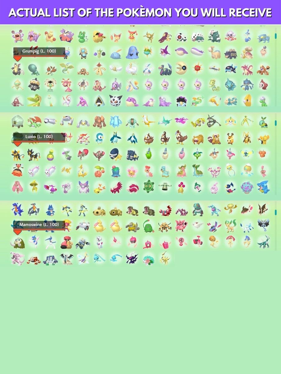 Pokémon Brilliant Diamond Shining Pearl Complete Shiny Living Dex Pokedex  Full