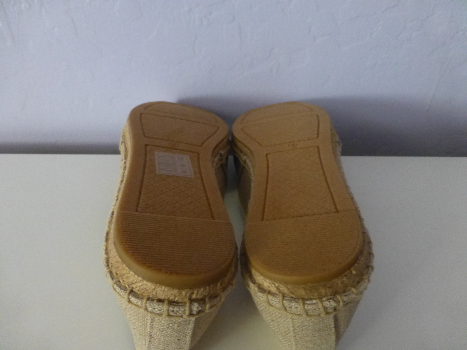 TORY BURCH Natural Royal Tan Weston Metallic Linen Espadrille Espadrille Espadrille Flats Taglia 9.5 New ba0880 TORY BURCH Natural Royal Tan Weston Metallic Linen Espadrille Espadrille Espadrille Flats Taglia 9.5 New ba0880