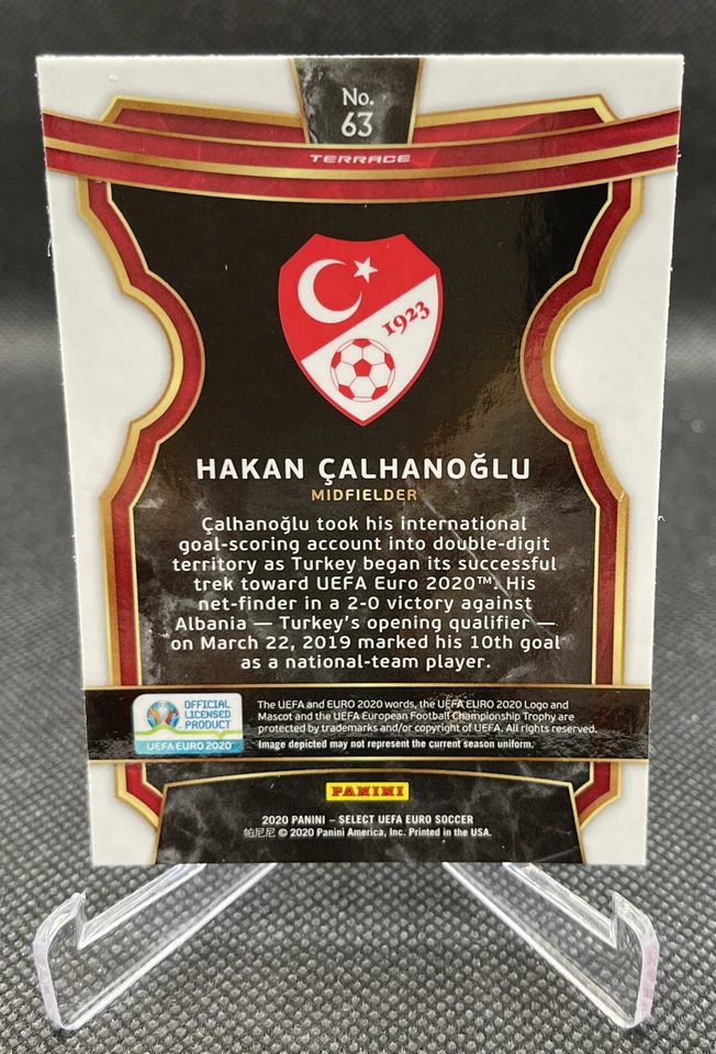 2020 Select UEFA Euro Soccer #63 Hakan Calhanoglu - Image 2 of 2