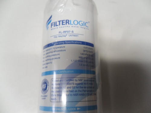 Filter Logic FL-RF07-S Replacement Water Filter Maytag UKF8001 New Sealed - Photo 2/4