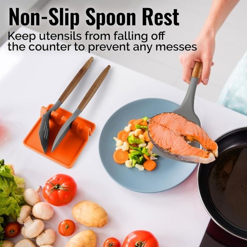 Zulay Silicone Utensil Rest with Drip Pad for Multiple Utensils BPA-Free - 第 58/102 張圖片