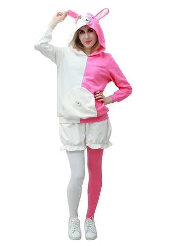 Koalswm Womens US Size Tow Tone and White Bear Costume Hoodie