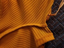 GUESS Womens Orange Button Front Short Sleeve Short Body Con Dress S