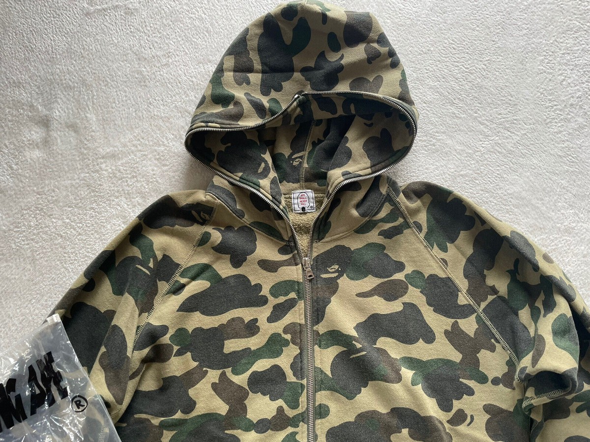 Bape A Bathing Ape Pharrell Williams Vintage 1st green camo full 