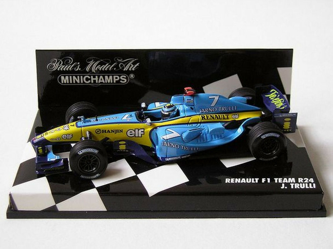 スポーツ 1/43 minichamps Renault F1 R24 J.Trulli WOW EXTREMELY RARE Renault R24 J Trulli Original GP France 2004 1
