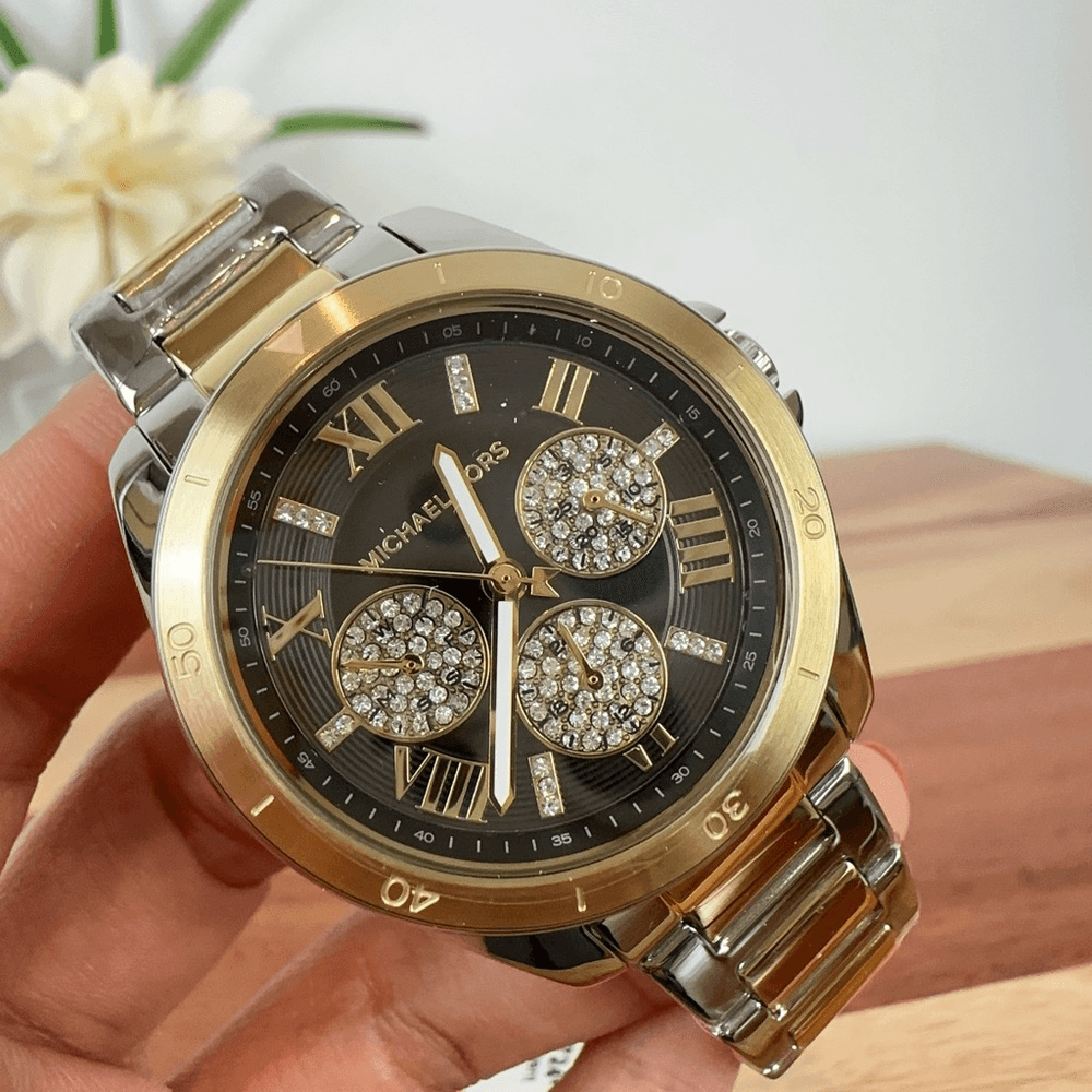 NWT Michael Kors Alex Two-Tone Stainless Steel Watch | eBay