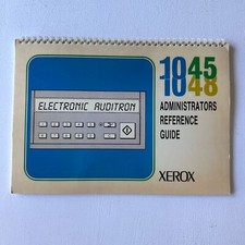 Xerox 1045 1048 Administrators Reference Guice Original Booklet 1984