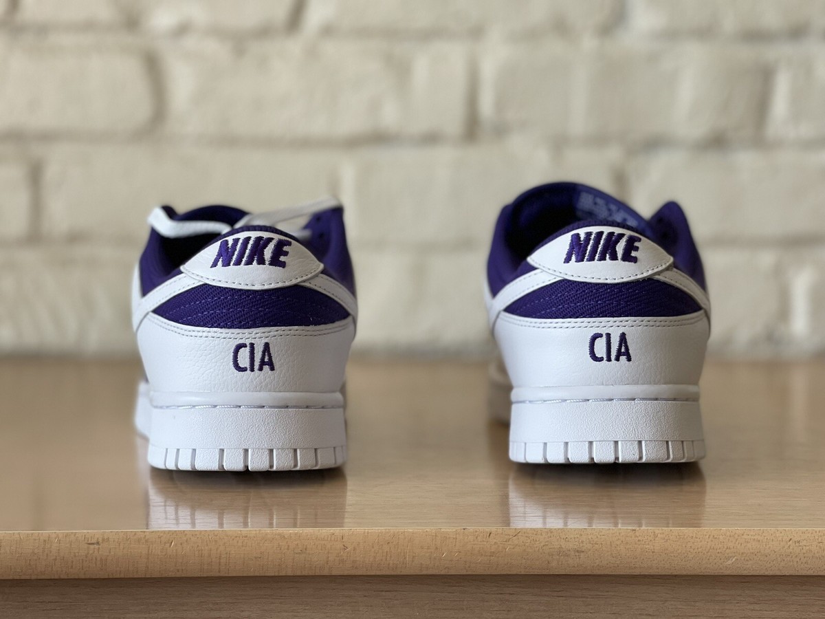 Nike Dunk Low ID By You Court Purple White CIA Retro Classic Men 11.5 FN0569-900 Nike Dunk Low Retro ID By You White Purple Black Men Size 10  main image 2