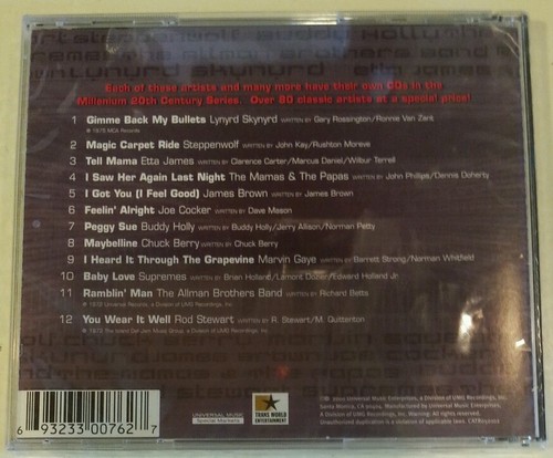 20th CENTURY MASTERS MILLENNIUM SAMPLER THE BEST OF VARIOUS ARTISTS (CD, 2000) - Picture 2 of 2
