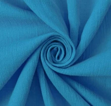 5 Yard  Turquoise Blue Cotton Fabric 60” Width