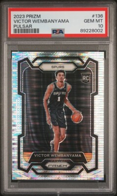 2023-24 Panini Prizm #136 Victor Wembanyama Silver Pulsar Rookie 