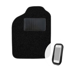 Fahrer Fußmatte Auto x1 Velours Fahrermatte passend für Renault Clio I 1990-98