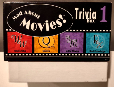 2001 Mad About Movies Trivia Game Replacement Trivia Cards & Box | eBay