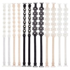 1box 6Pairs 6 styles Adjustable Bra Straps Polyester Lace Shoulder Straps