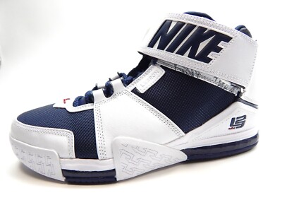NIKE ZOOM LEBRON II WHITE MIDNIGHT NAVY DR0826-100 MEN SHOES SIZE