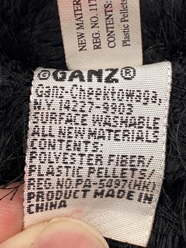 Webkinz 8” Black Bear Plush Beanie Stuffed Animal Ganz HM004 NO CODE - Picture 4 of 6