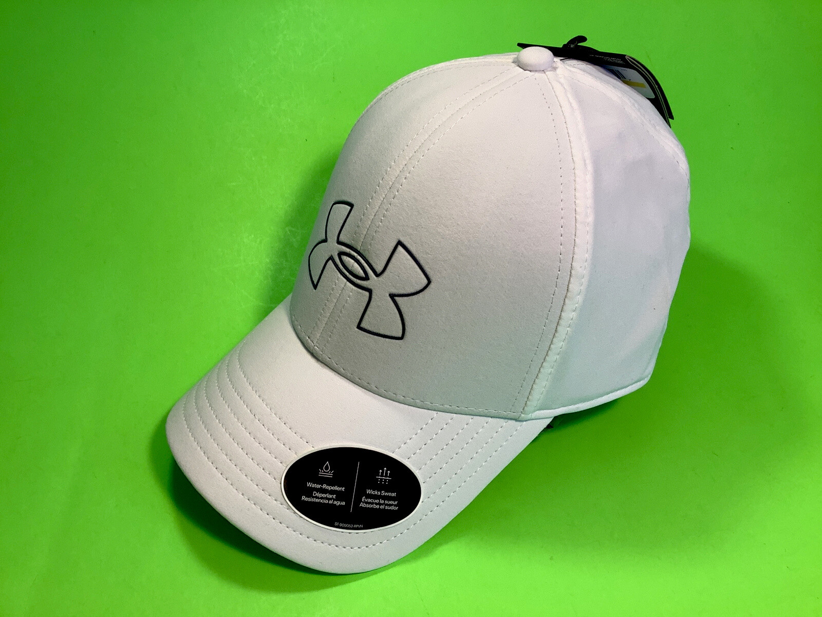 New UNDER ARMOUR Men’s Hat Size L /XL White w/Blue