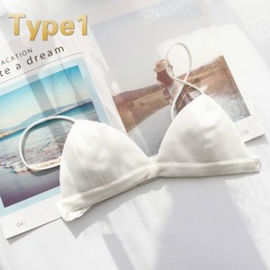 silk triangle bralette