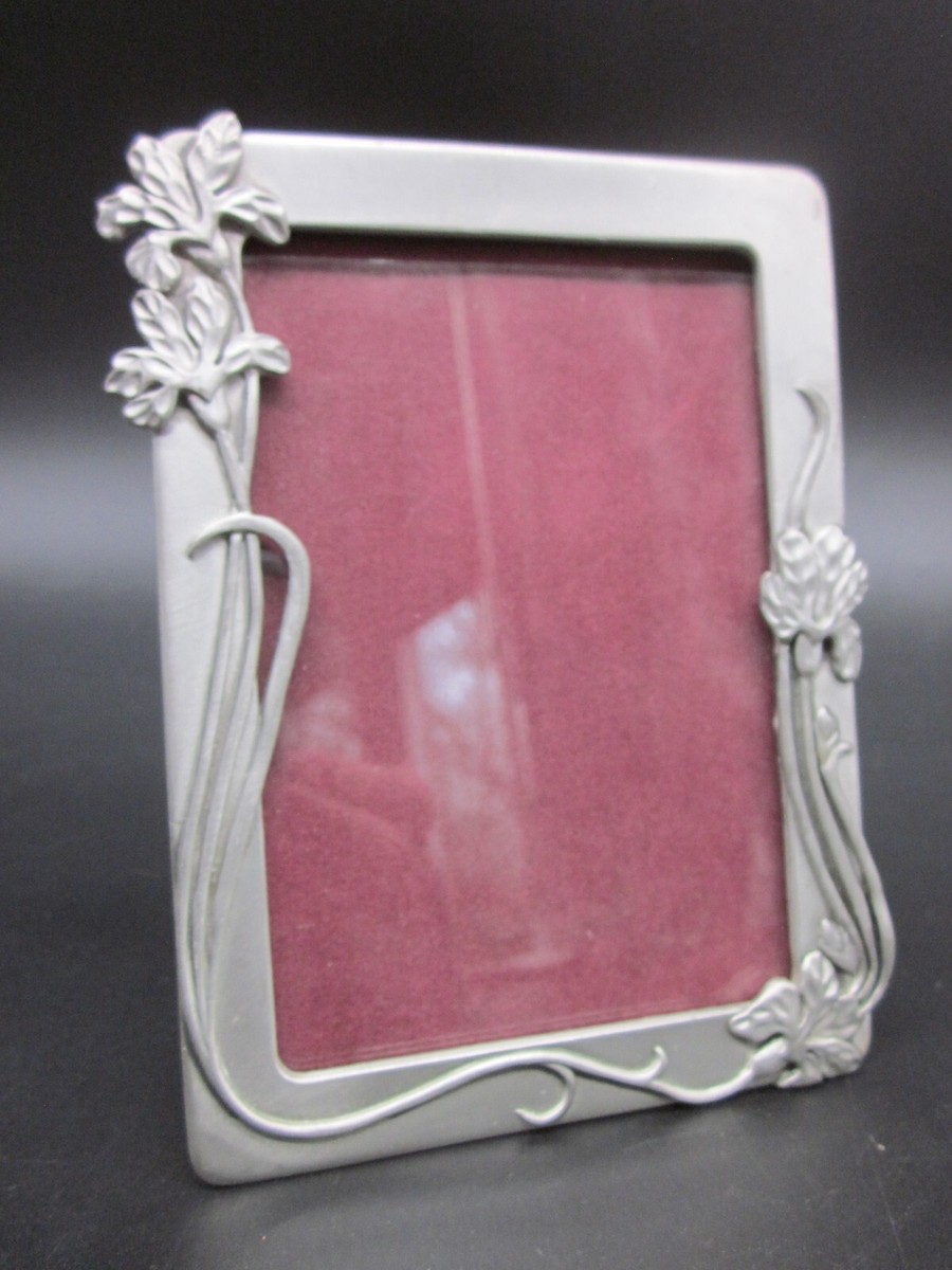 SEAGULL PEWTER Picture Frame Flowers 4