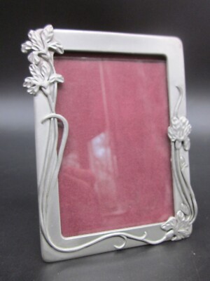 SEAGULL PEWTER Picture Frame Flowers 4
