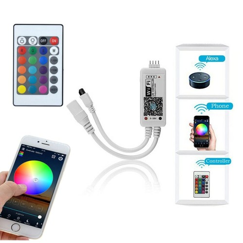 DC12V SMD 2835 5M RGB led Strips Light Flexible Stripe Lamp IR WIFI Controller - Picture 7 of 19