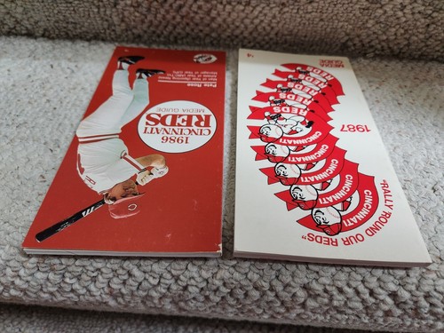 MLB Cincinnai Reds Media Guides Lot Of 2 - 1986 & 1987! Pete Rose! Preowned - Picture 4 of 24
