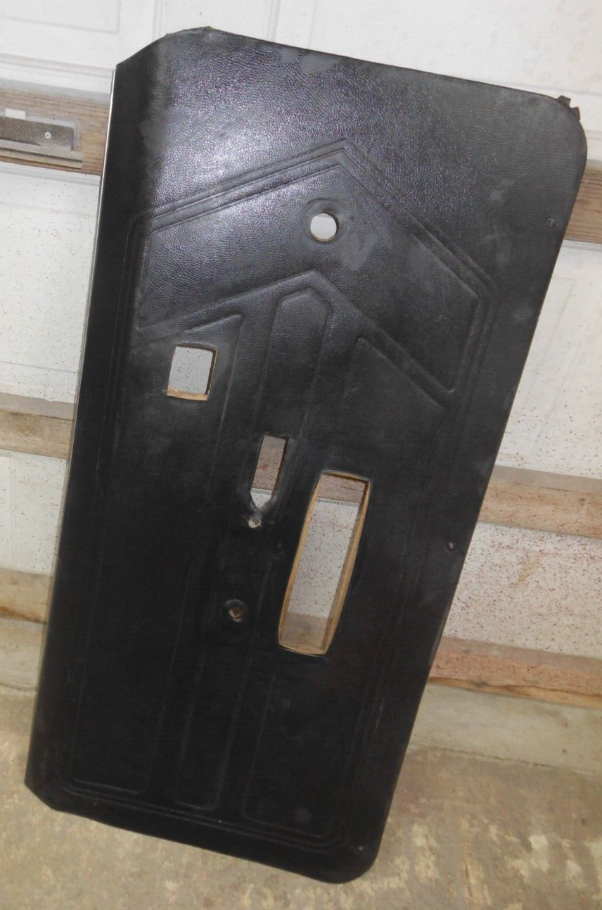 68 AMC AMX JAVELIN BLACK INTERIOR CARDBOARD DOOR PANEL L LH LEFT