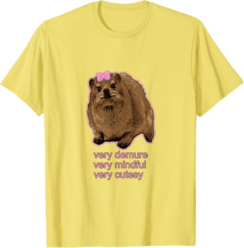Demure, mindful and cutesy Rock Hyrax - Daisy! T-Shirt Hoodie - Picture 10 of 16