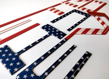 3D US FLAG RAISED DOMED TAILGATE LETTERS FOR COLORAD 2021-2022 US MADE