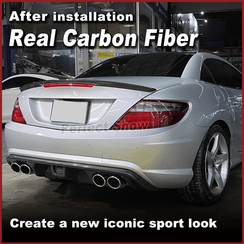 Alerón trasero de carbono alerón labio para Mercedes R172 SLK250 SLK300 2012-15 - Imagen 3 de 10