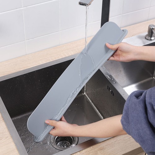 Silicone Water Baffle Plastic Sink Splash Guard Board Kitchen Sink Protector` - Picture 9 of 12